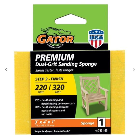 Gator PREMIUM Dual-Grit SANDING SPONGE - Picture 1 of 4